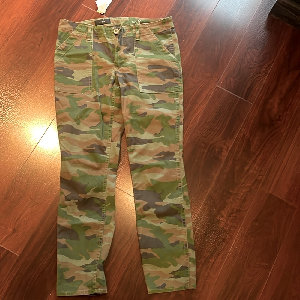 J Crew Camouflage straight leg pants